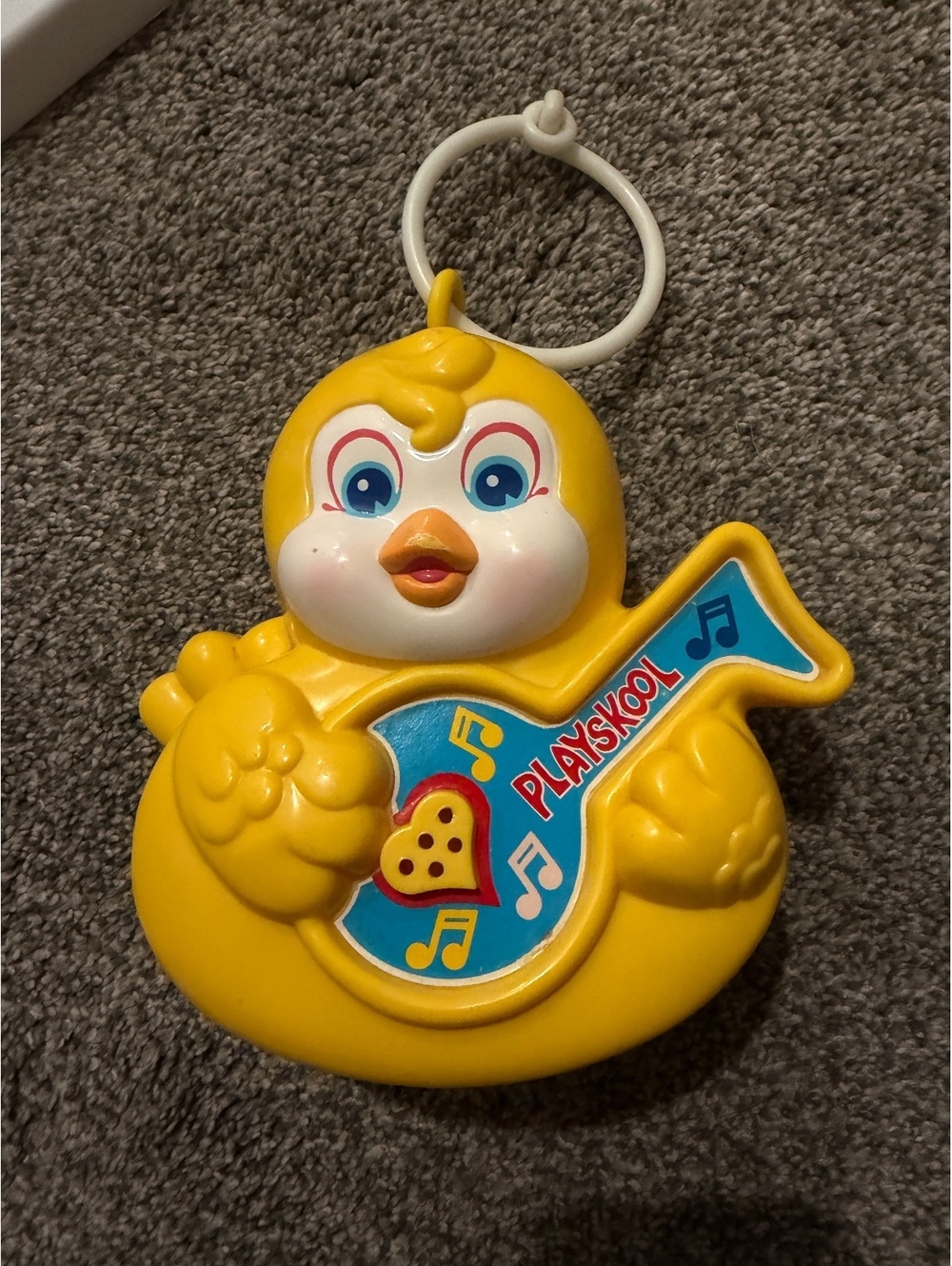 1983 Vintage Playskool Yellow Chick Musical Toy